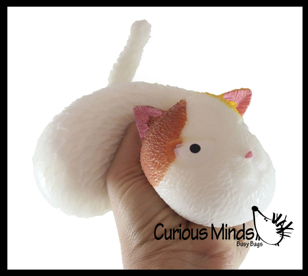 Angry Cat Soft Fluff Doh - Filled Squeeze Stress Balls  -