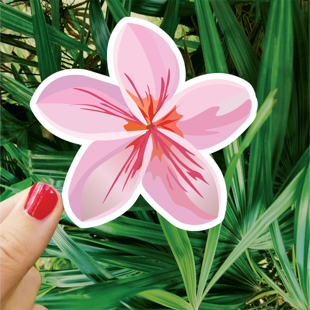Light Pink Plumeria Sticker