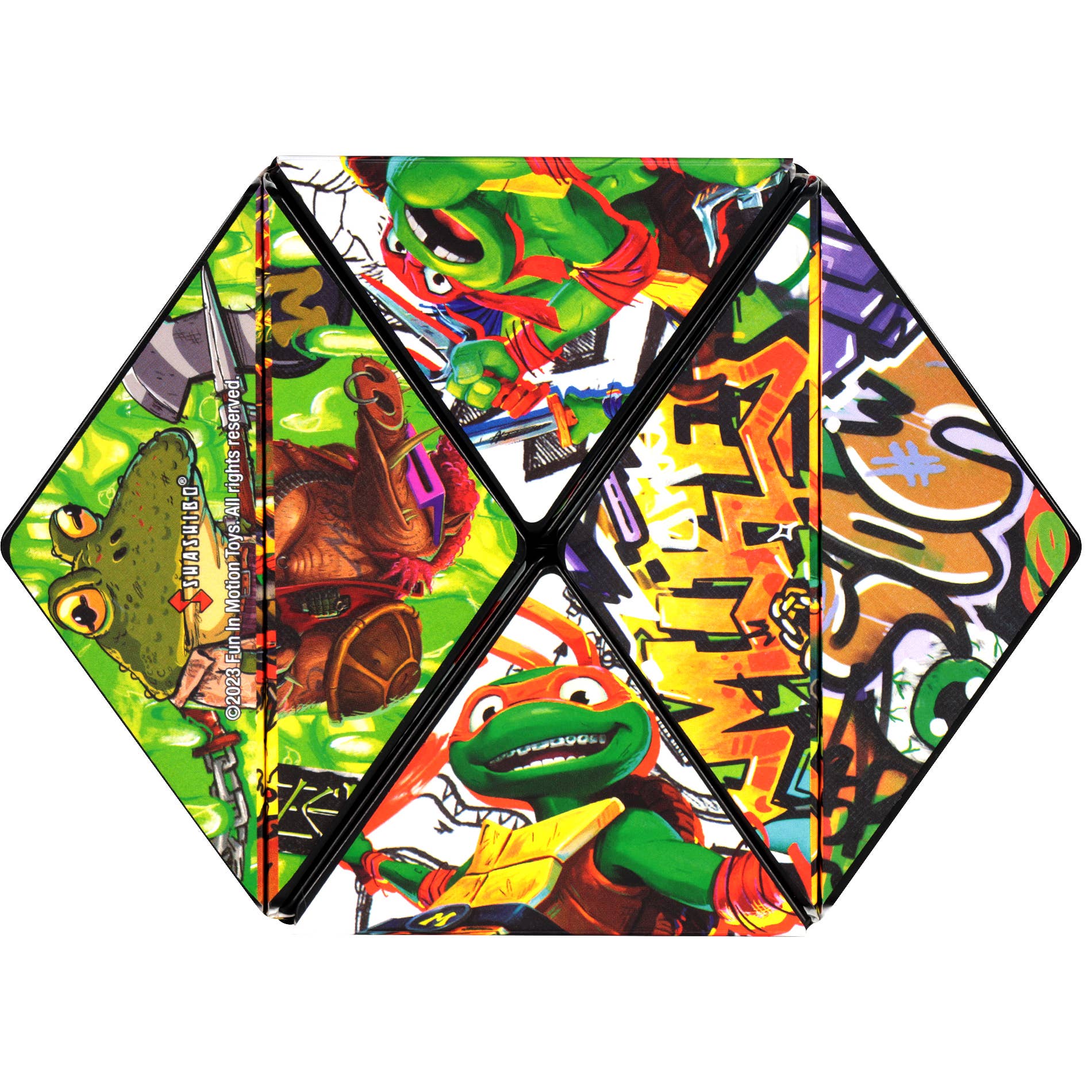 Shashibo TMNT Michelangelo Magnetic Puzzle Cube STEAM MESH