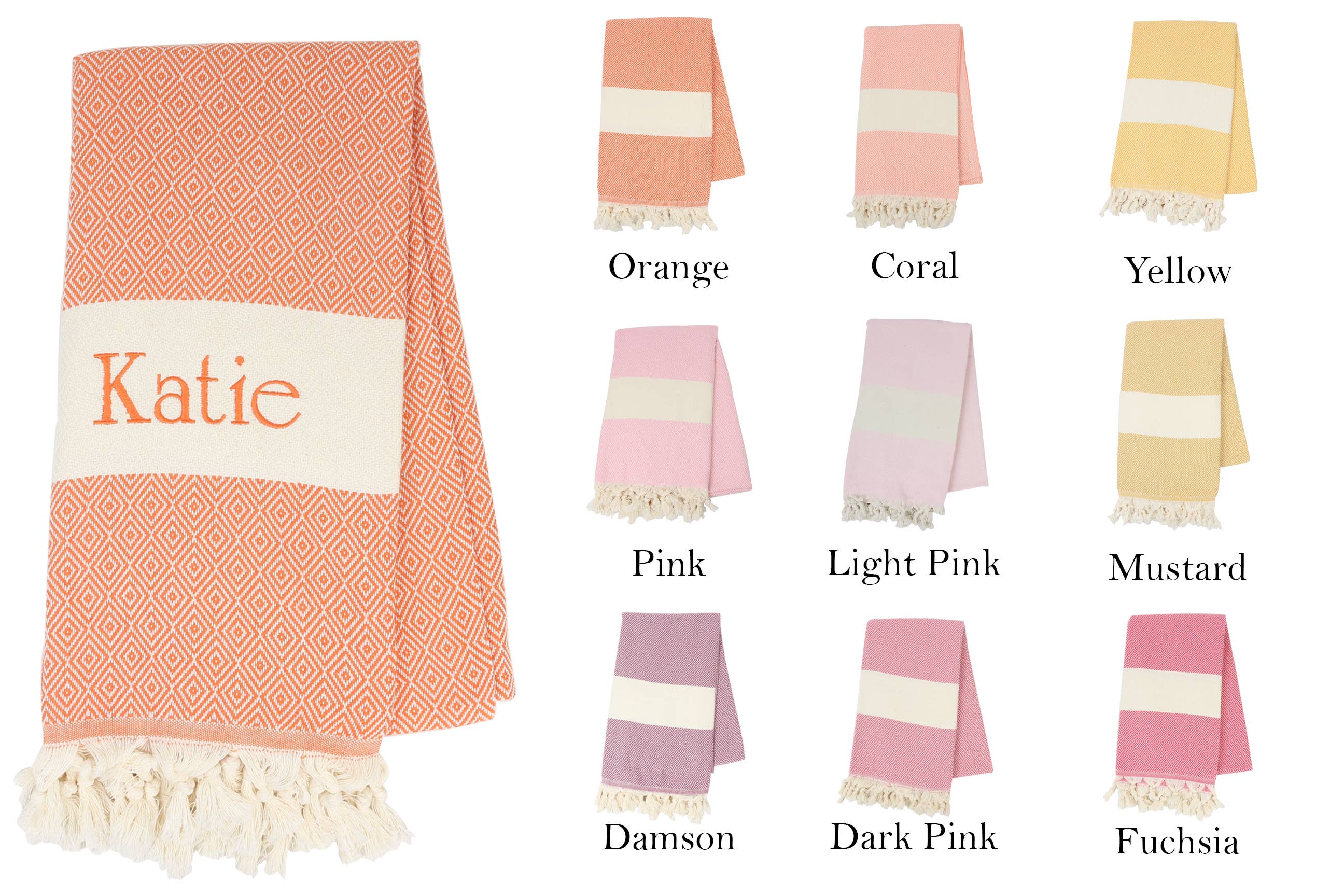 Handwoven Turkish Peshtemal Towels