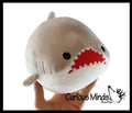 Chubby Plush Shark with Jaws Stuffed Animal Toy - Soft Squi