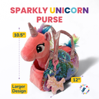 Pet Plush Set with Bag - Pink Coral