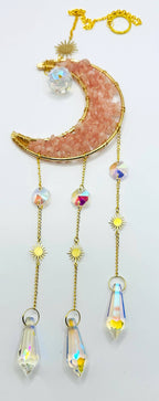 Suncatchers - Crescent Moon with Stones