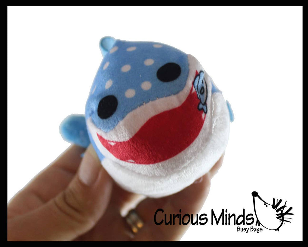Mini Ocean Animal Small Plush Stuffed Animals - Shark, Dol