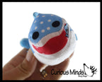 Mini Ocean Animal Small Plush Stuffed Animals - Shark, Dol