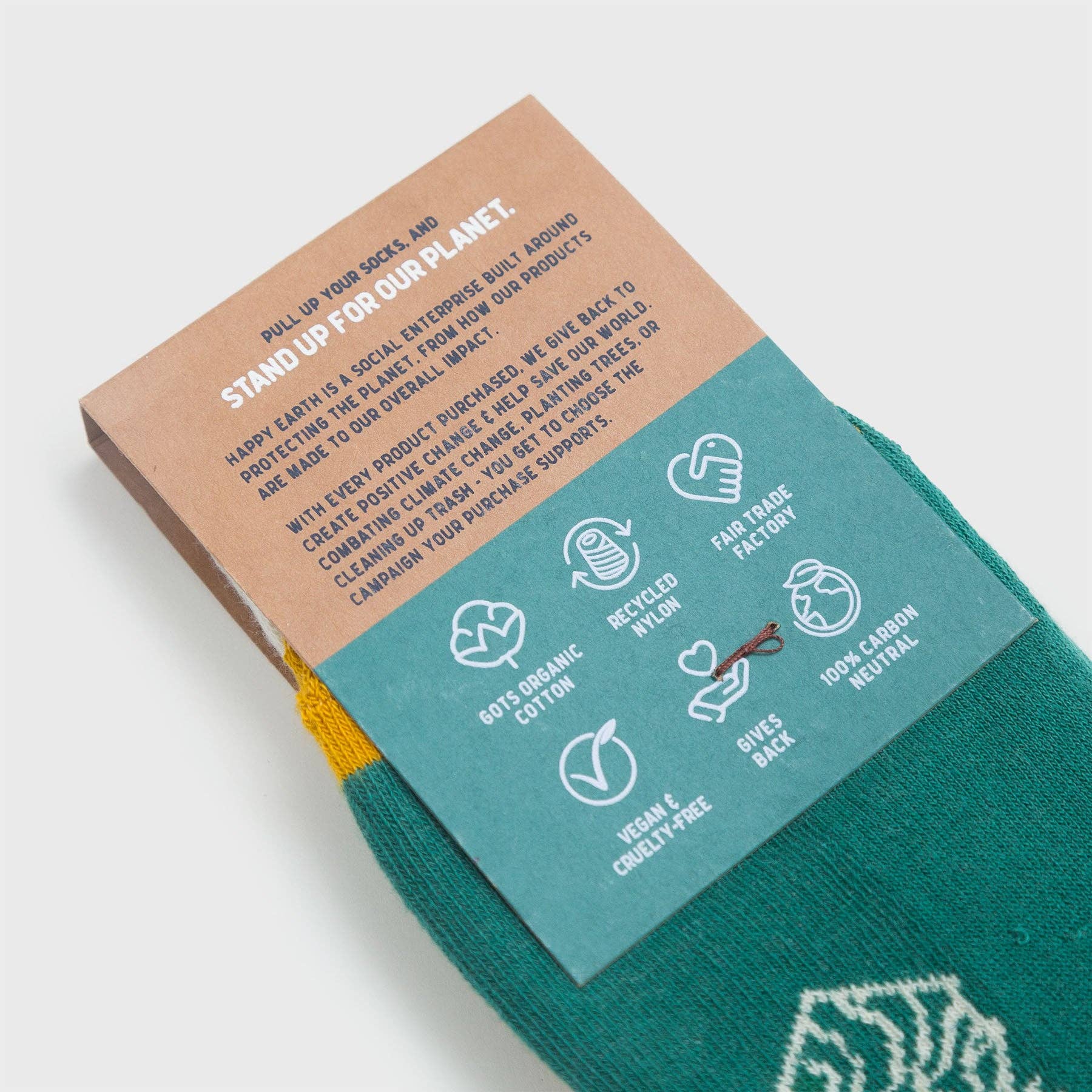 Peak Experience Socks | Green, White
