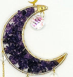 Suncatchers - Crescent Moon with Stones