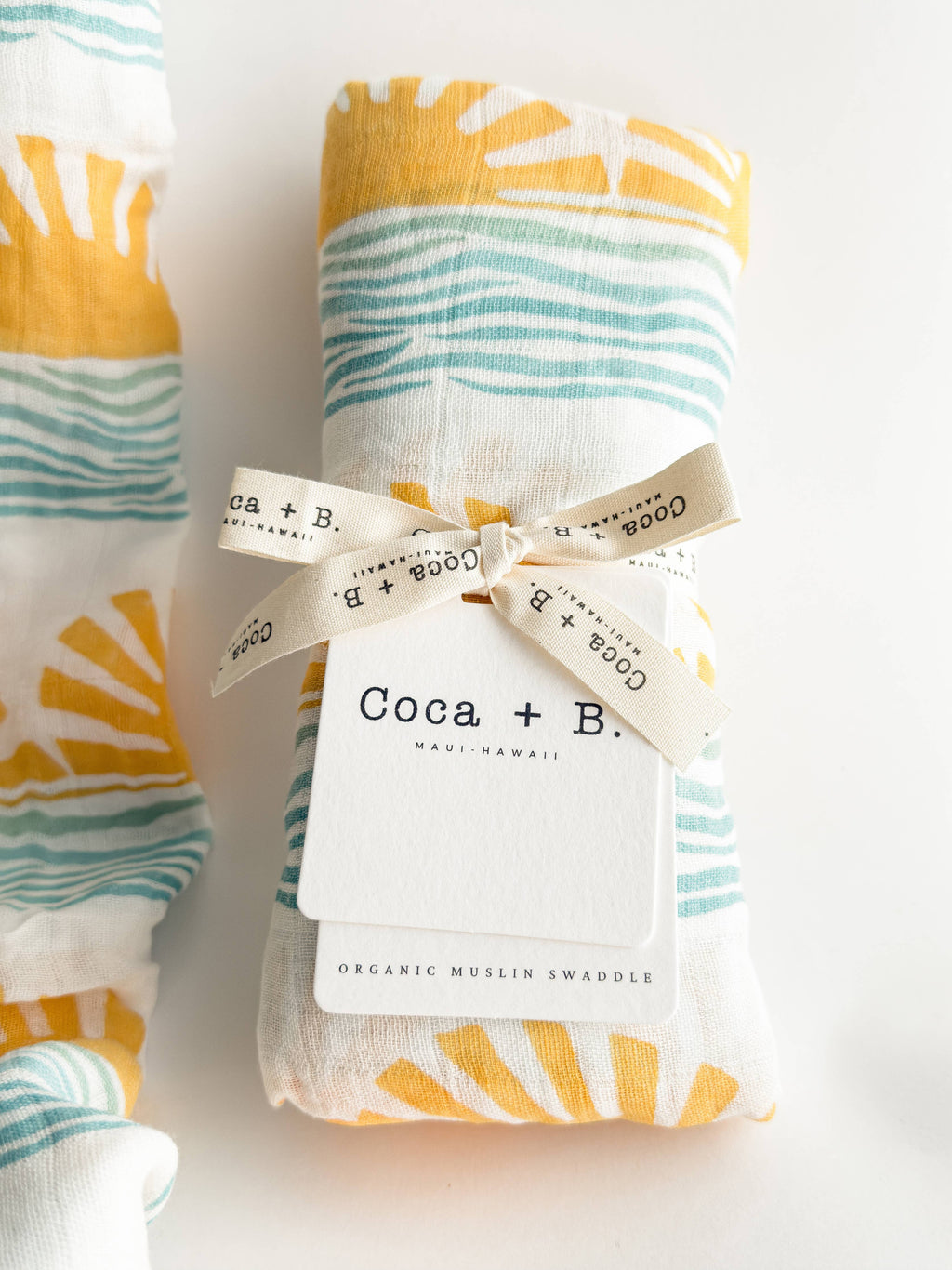 Sun + Wave Surfer Organic Bamboo Swaddle