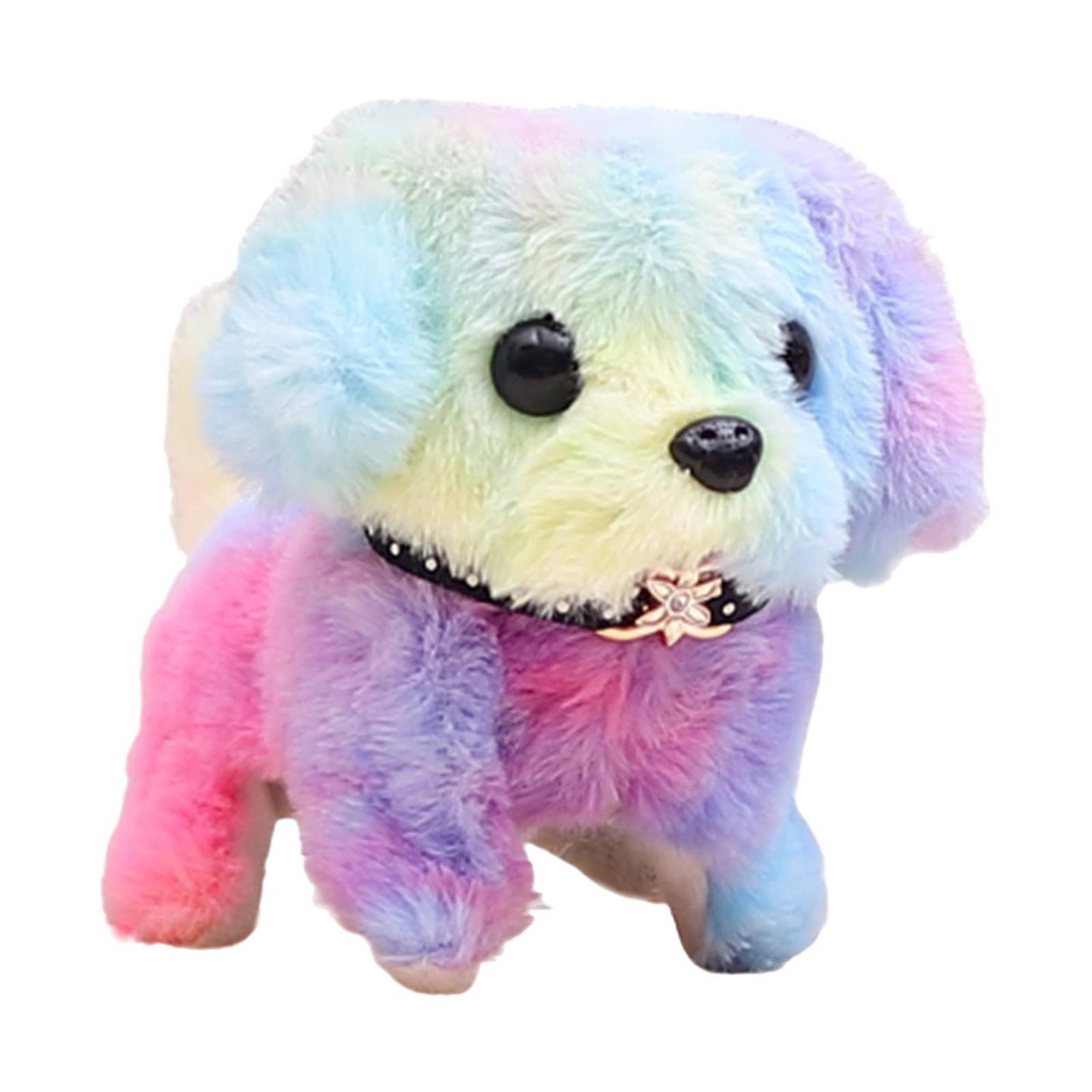 Rainbow Walking Plush Puppy