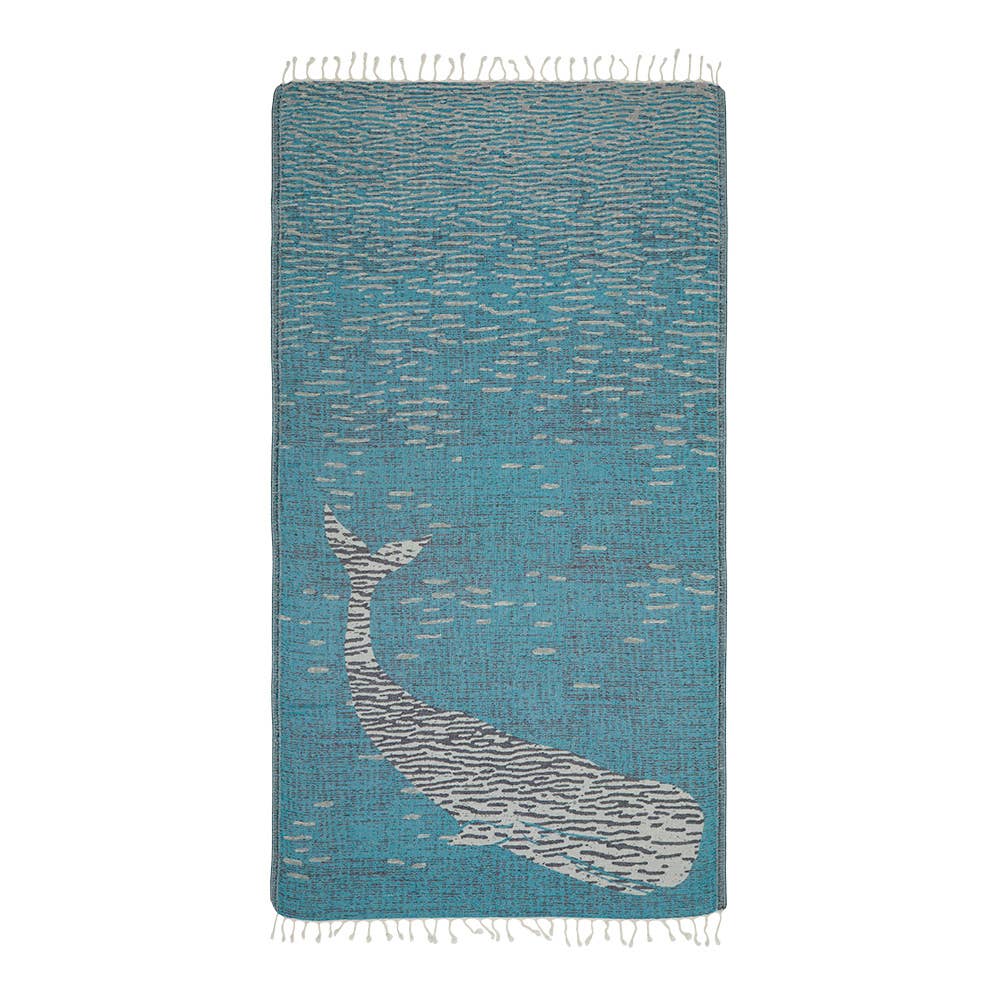 Turkish Beach Towels - Whale Oversized