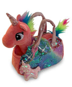 Pet Plush Set with Bag - Pink Coral