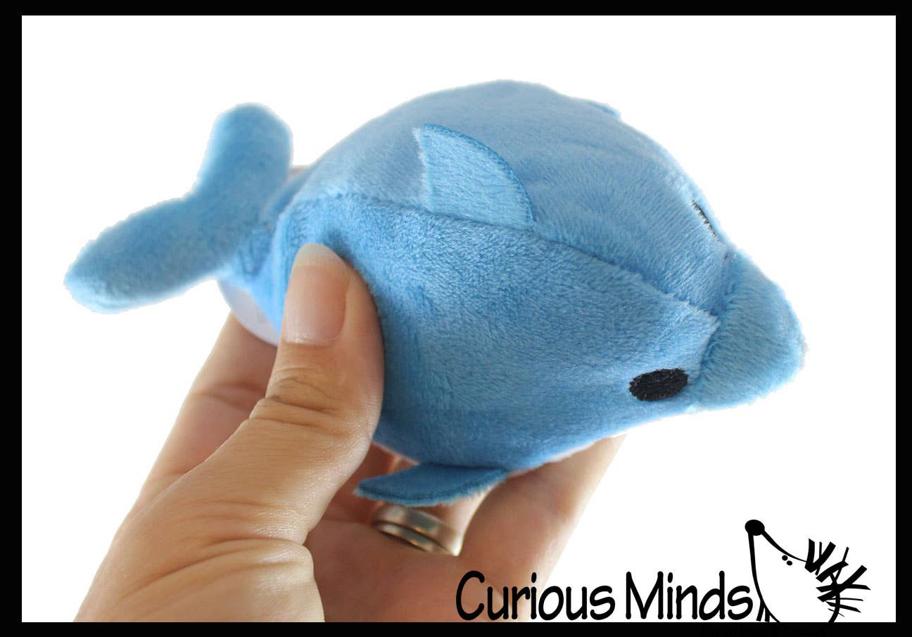 Mini Ocean Animal Small Plush Stuffed Animals - Shark, Dol