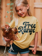 Free Range Kids T-shirt | Eco-Friendly Farm Graphic Tee