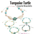 Turquoise Turtle Cowrie Bracelets