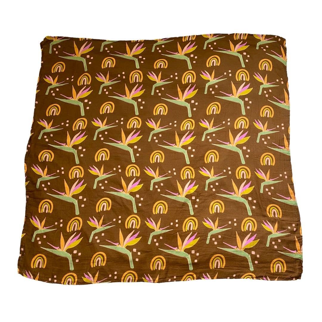 Muslin Swaddle Retro Paradise