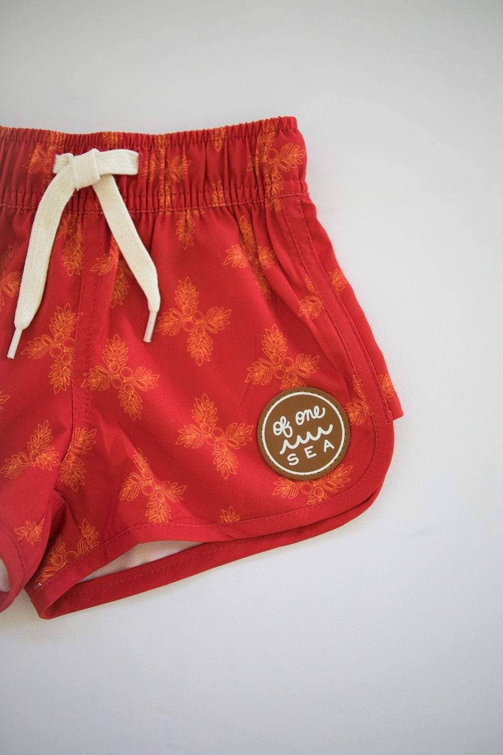 Kid’s Boardie Watershorts - Breadfruit Bandana
