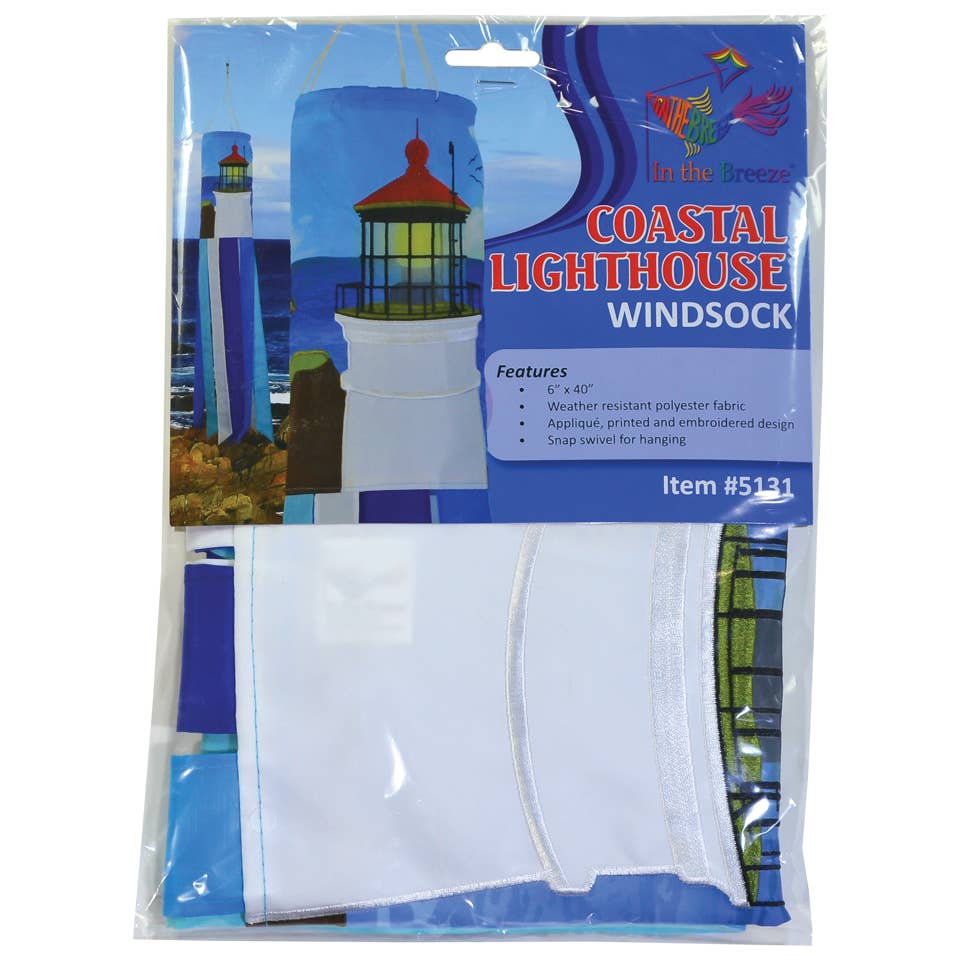 Coastal Lighthouse 40" Windsock
