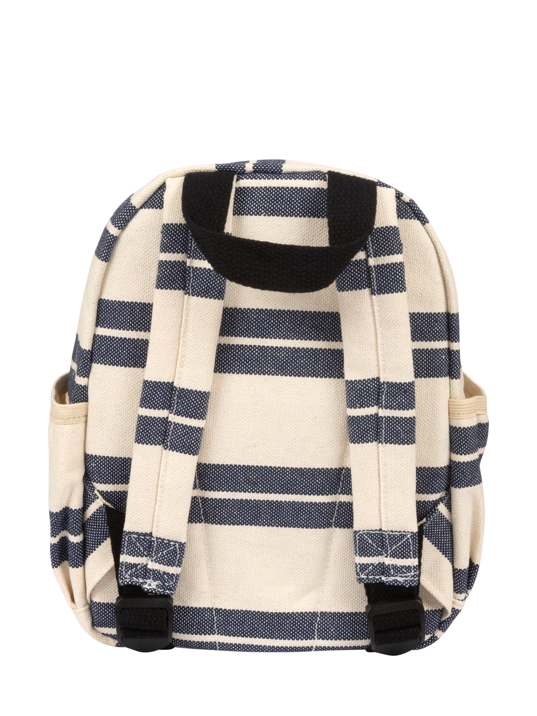Backpack (Navy Striped Canvas)