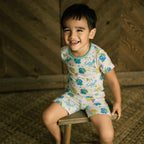 Aloha Before Time Short Bamboo Pajamas