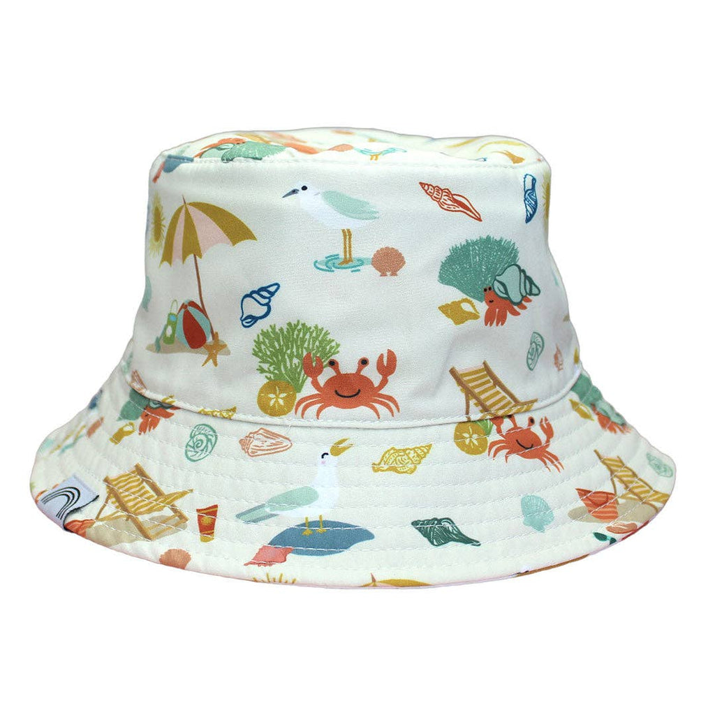 Beach Day Kids Bucket Hat Reversible Style