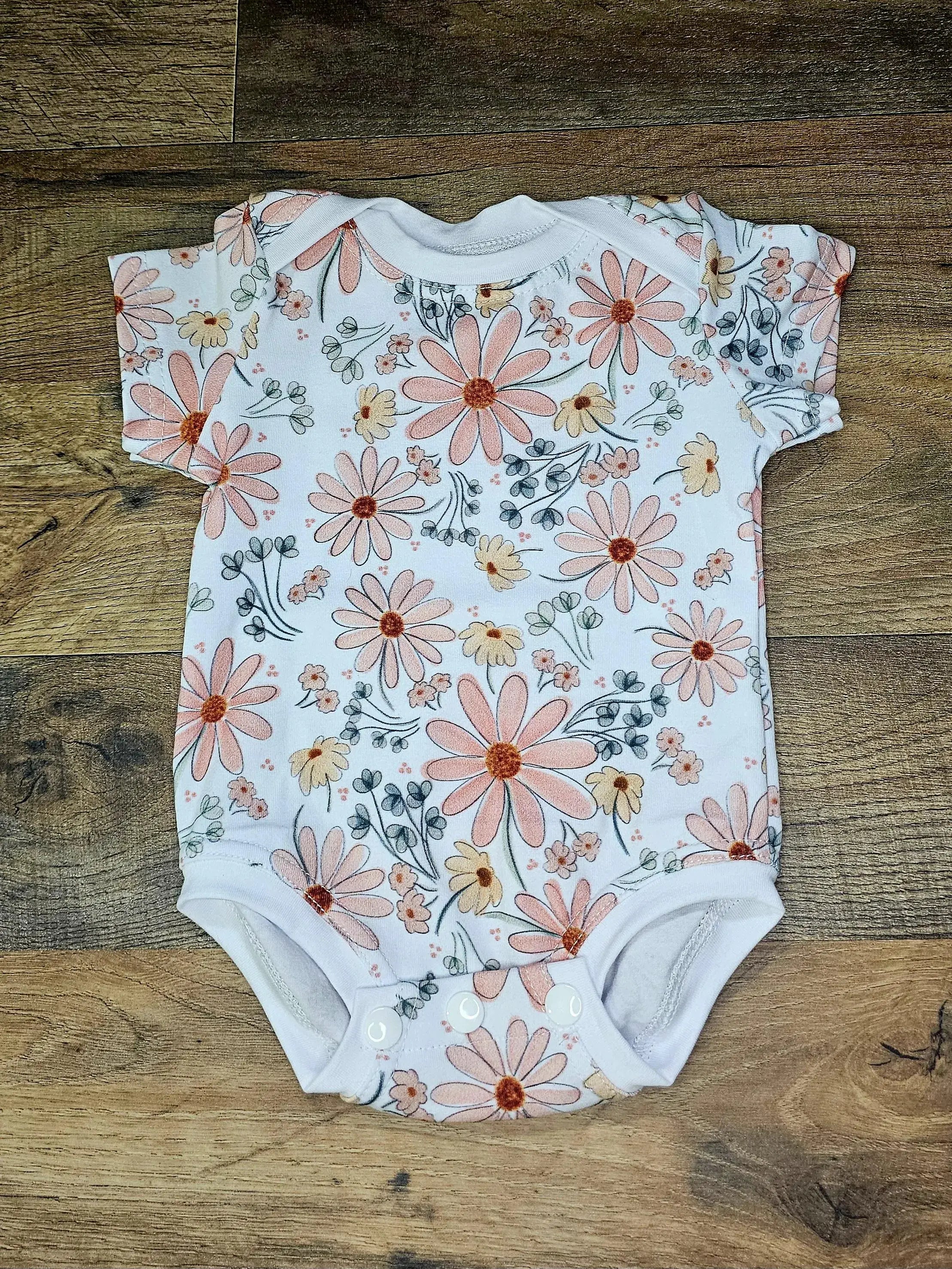 Spring Floral Baby Bodysuit