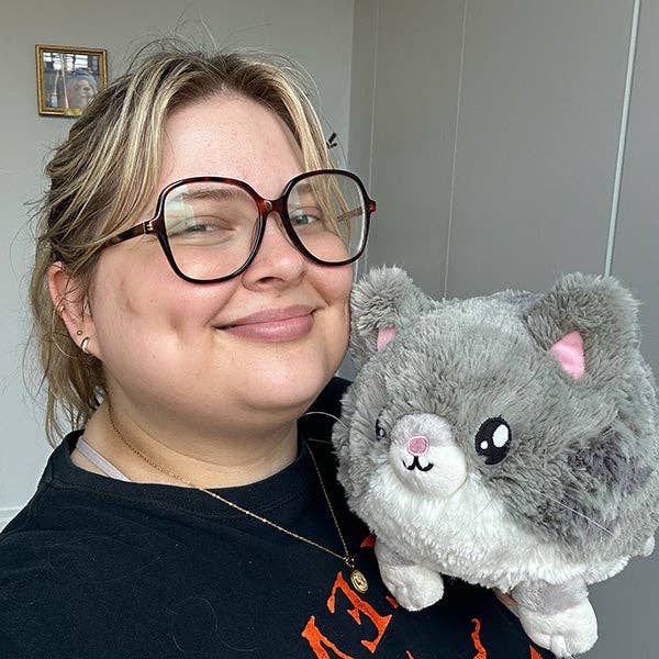 Mini Grey Kitty Plush