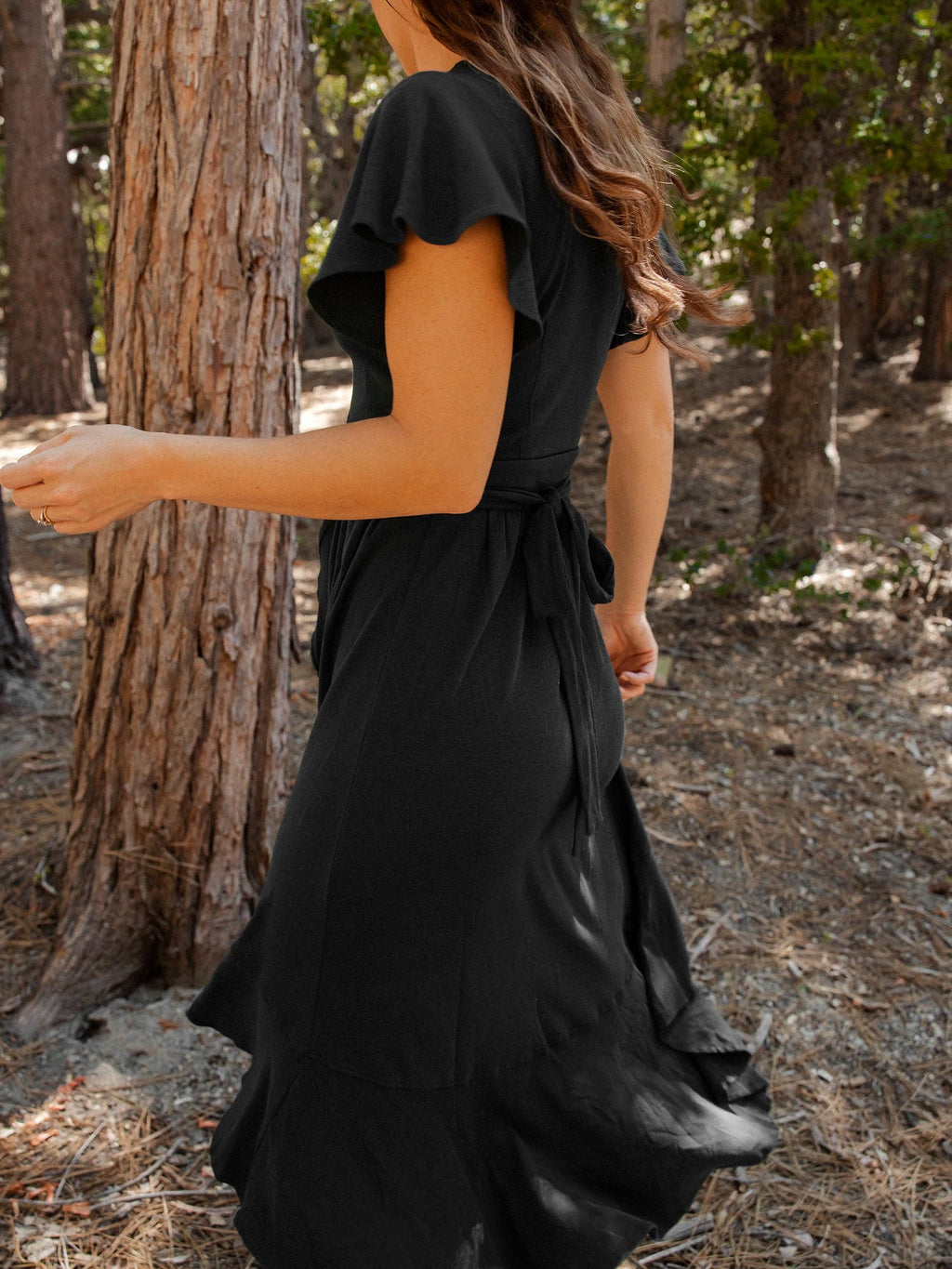 Ruffle Wrap Dress | Eclipse