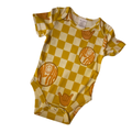 Classic Onesie Checkered Yellow Aloha