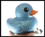 Jumbo Glitter Rubber Ducks - Rubber Ducky Duckies - Cute N